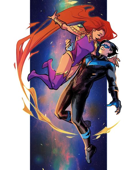 nightwing and starfire comics